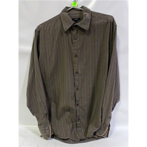 ESTATE ALFANI MENS SZ L BUTTON UP L/S