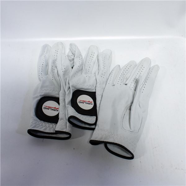 BAG OF 3 KIRKLAND GOLF GLOVES RIGHT HAND WHITE