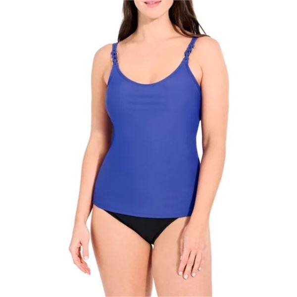 NEW CHRISTINA TANKINI TOP WITH HARDWARE SIZE MED