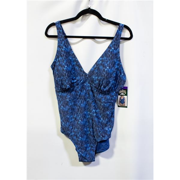 NEW WOMENS SZ 14 ROOTS 1PCS SWIMSUIT