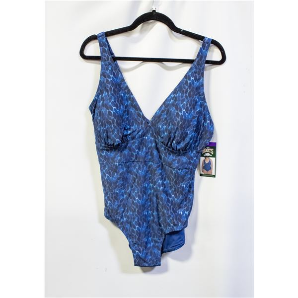 NEW WOMENS SZ 14 ROOTS 1PCS SWIMSUIT
