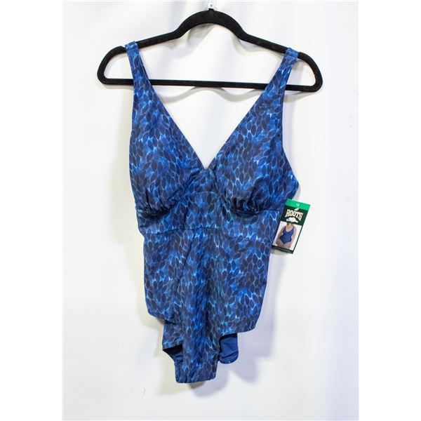 NEW WOMENS SZ 12 ROOTS 1PCS SWIMSUIT