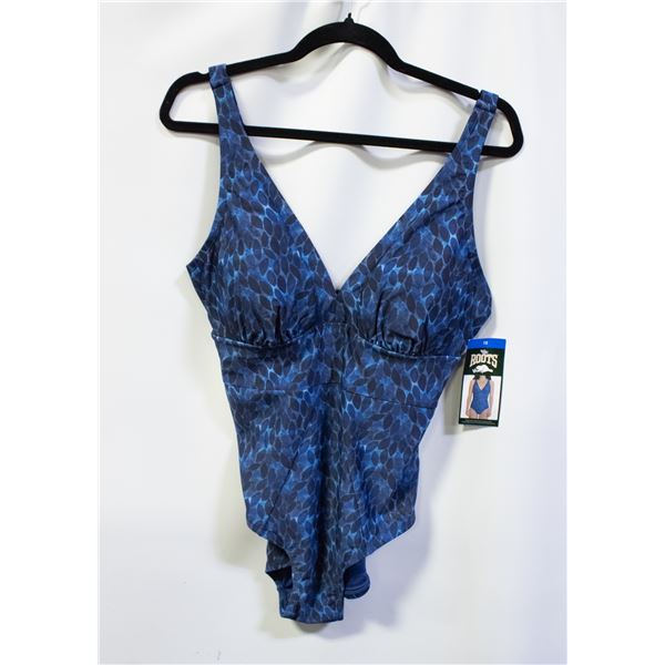 NEW WOMENS SZ 10 ROOTS 1PCS SWIMSUIT