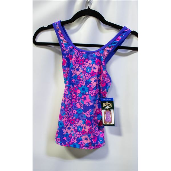 NEW GIRLS SZ LG (10/12) ROOTS SWIMWEAR TOP