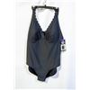 Image 1 : NEW WOMENS SZ 14 ROOTS SOLID BLACK 1PCS SWIMWEAR