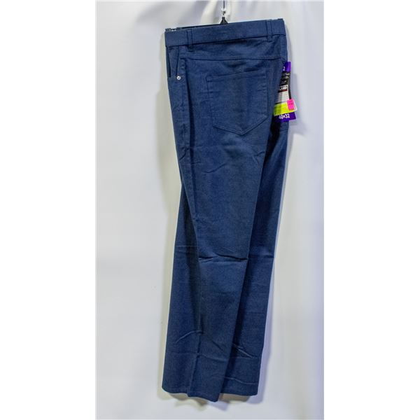 NEW KIRKLAND MENS 40 X 32 BRUSHED 5-POCKET PANTS