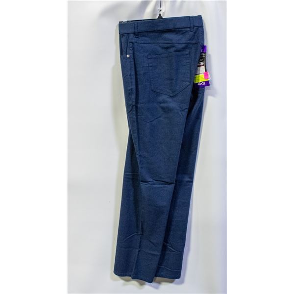NEW KIRKLAND MENS 40 X 32 BRUSHED 5-POCKET PANTS