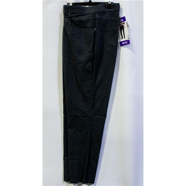 NEW KIRKLAND MENS 40 X 32 BRUSHED 5-POCKET PANTS