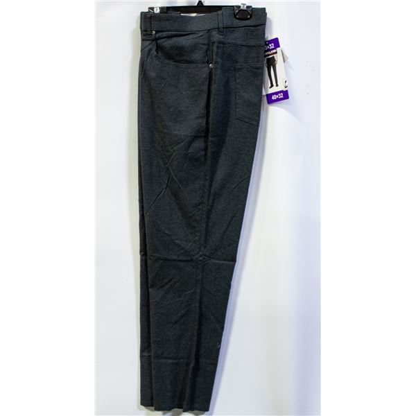 NEW KIRKLAND MENS 40 X 32 BRUSHED 5-POCKET PANTS