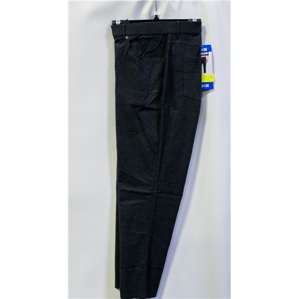 NEW KIRKLAND MENS 36 X 30 BRUSHED 5-POCKET PANTS