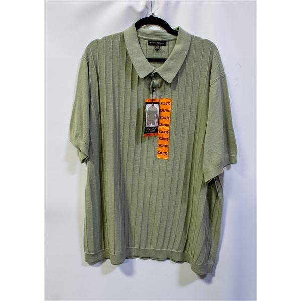 NEW BANANA REPUBLIC MENS 2X-LARGE 1/4 BUTTON SHORT