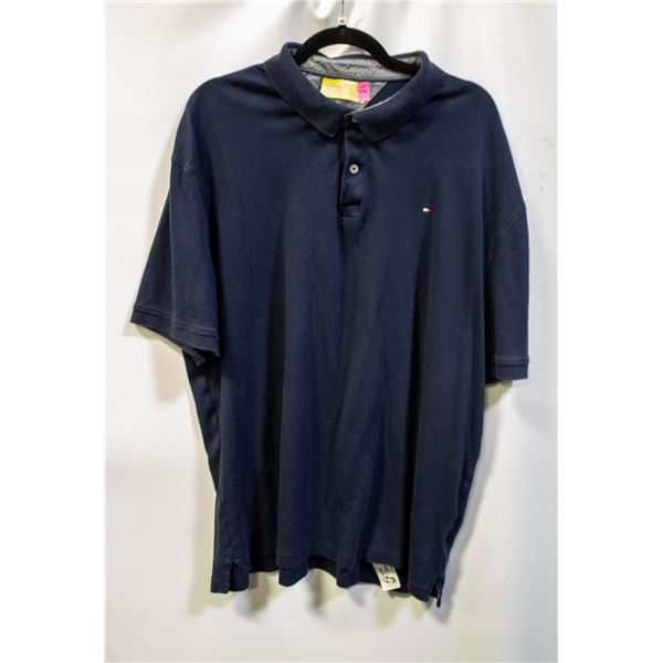 TOMMY HILFIGER MENS 2X-LARGE SHORT SLEEVE COLLARED