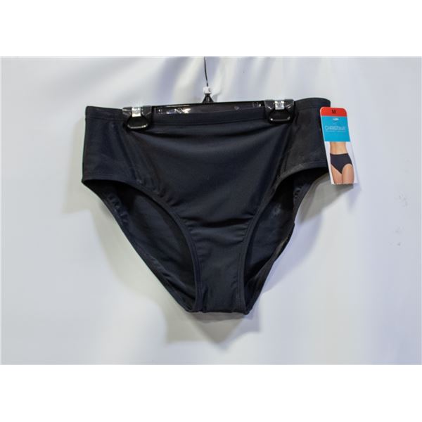 NEW CHRISTINA WOMENS MEDIUM BLACK TANKINI BOTTOMS