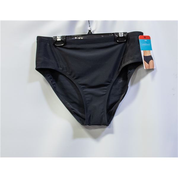 NEW CHRISTINA WOMENS MEDIUM BLACK TANKINI BOTTOMS