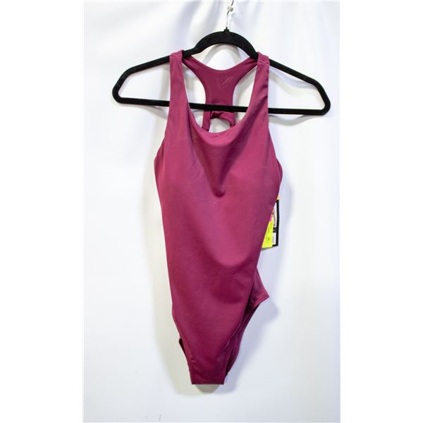 NEW TYR WOMENS SMALL ONE PIECE SWIMSUIT - BURGUNDY