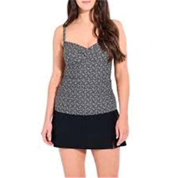 NEW CHRISTINA WOMENS LARGE TANKINI SWIM TOP