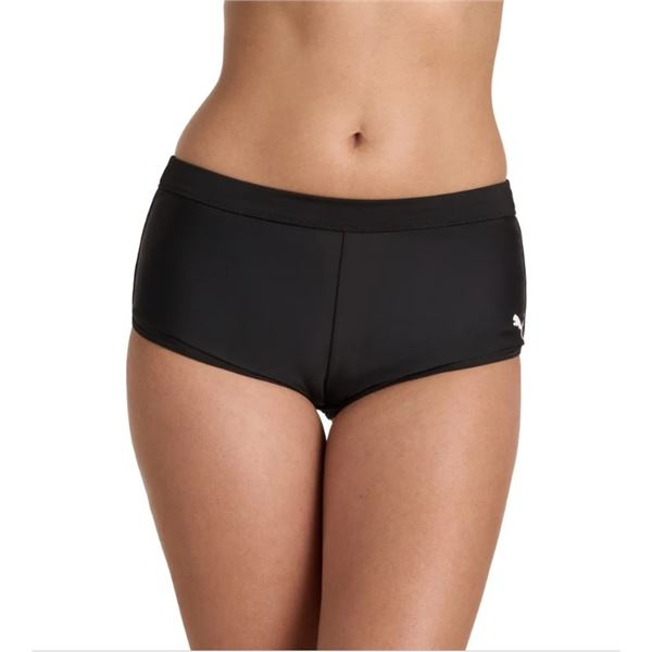 NEW PUMA BLACK WOMEN SWIM SHORT SIZE M
