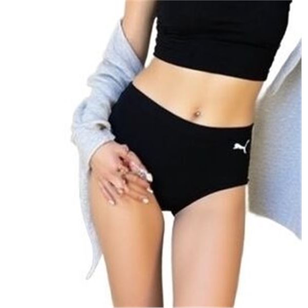 NEW PUMA BLACK XS HIGH RISE BIKINI BOTTOM