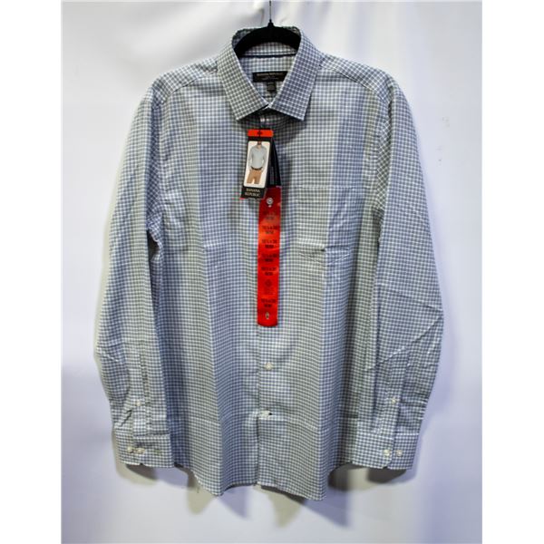 NEW BANANA REPUBLIC MEN'S GREEN/BLUE DRESS SHIRT M