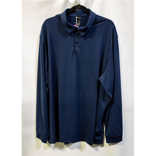NEW ADIDAS MEN'S LONG SLEEVE POLO SHIRT SIZE XXL