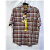 Image 1 : NEW CAN-AM MEN'S SHORT SLEEVE PLAID SHIRT SIZE S