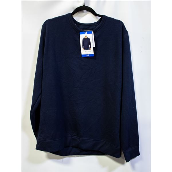 NEW JACHS MEN'S LONG SLEEVE FLEECE CREW SIZE L