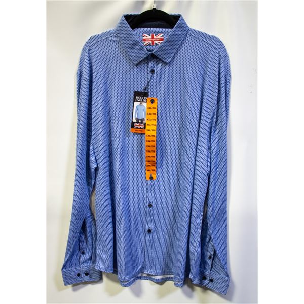 NEW MODERN ENGLISH BLUE MEN'S DRESS SHIRT XXL