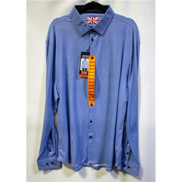 NEW MODERN ENGLISH BLUE MEN'S DRESS SHIRT XXL