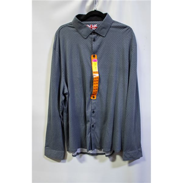 NEW MODERN ENGLISH GREY MEN'S DRESS SHIRT XXL