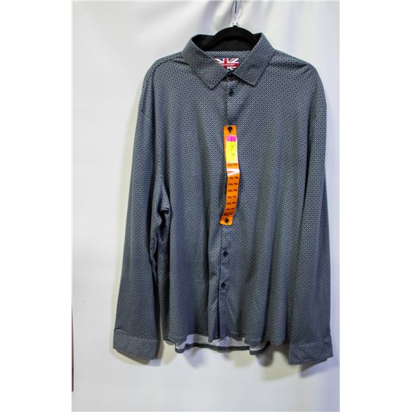 NEW MODERN ENGLISH GREY MEN'S DRESS SHIRT XXL