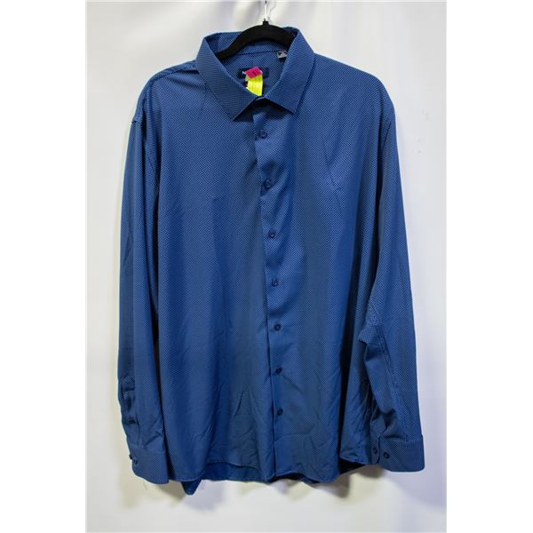 NEW NAUTICA DARK BLUE SLIM FIT DRESS SHIRT XXL