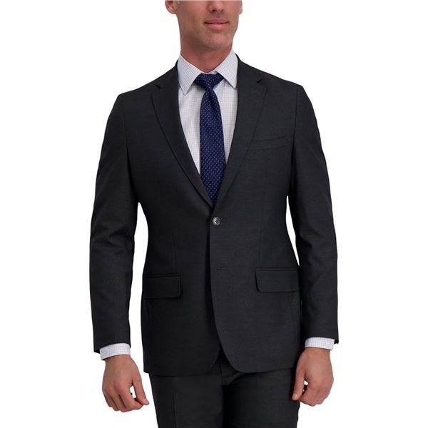 NEW HAGGAR MEN'S SUIT JACKET TAILORED FIT 38 R/R