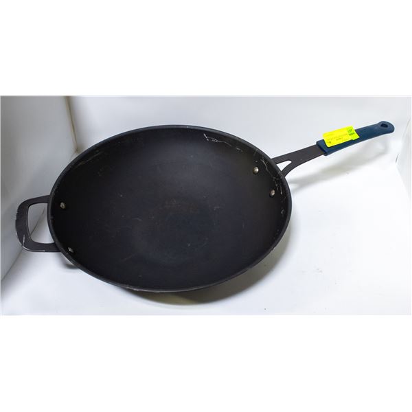14" CARBON STEEL WOK FRYING PAN