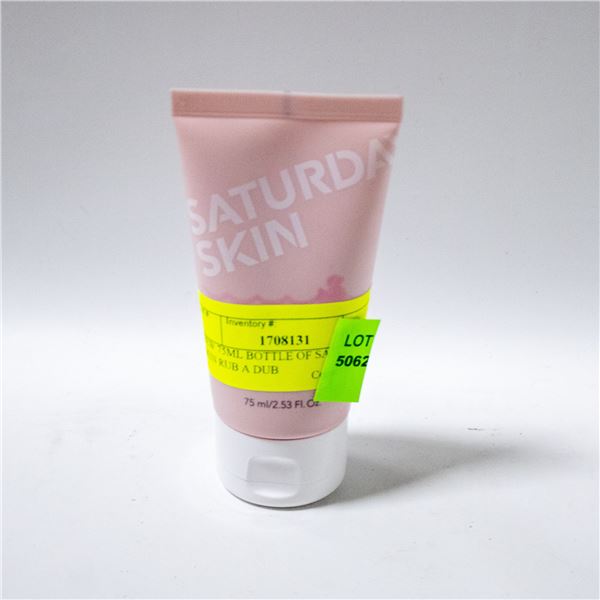 NEW 75ML BOTTLE OF SATURDAY SKIN RUB A DUB