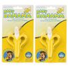 Image 1 : NEW 2 PACK OF BABY BANANA TEETHING TOOTHBRUSHES
