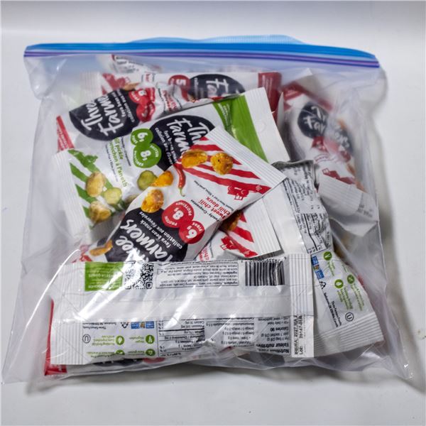 NEW BAG WITH VARIETY PACKS OF THREE FARMERS SNACKS