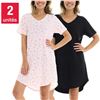 Image 1 : NEW FLORA NIKROOZ 2 PACK SLEEP DRESSES SZ XL