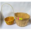 Image 1 : PACK OF 2 BASKET FOR EASTER DECORATION
