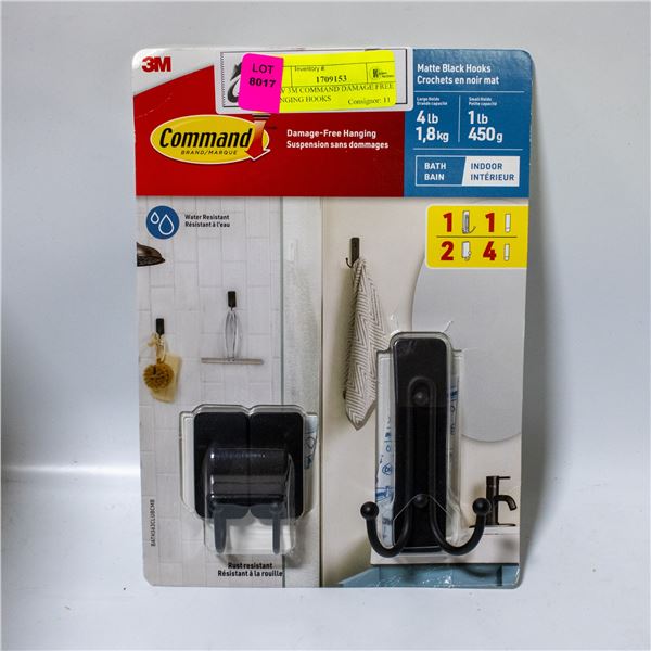 NEW 3M COMMAND DAMAGE FREE HANGING HOOKS