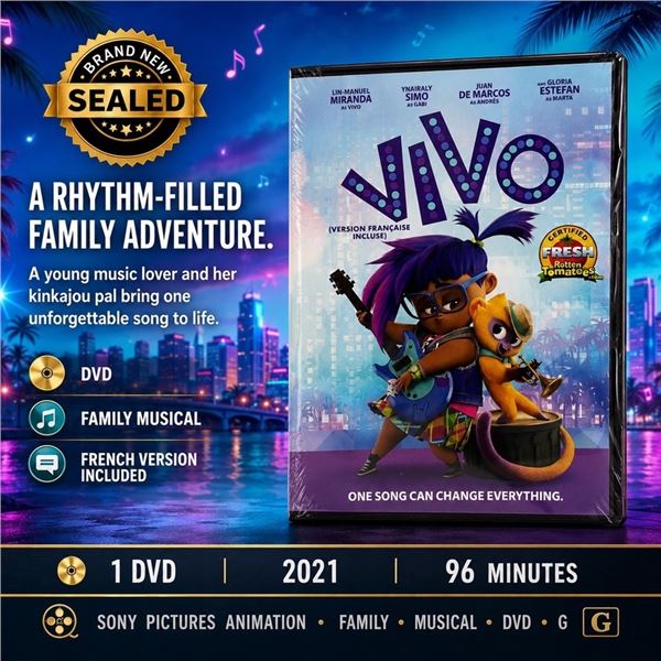 NEW DVD "VIVO" LIN-MANUEL MIRANDA 2021