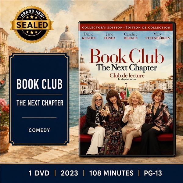 NEW DVD "BOOK CLUB: THE NEXT CHAPTER" 2023
