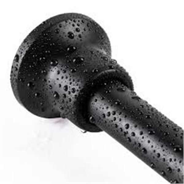 NEW SZXIMU 27"- 43" BLACK SHOWER ROD