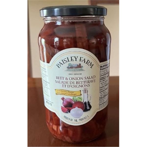 NEW 2 PACK 1L PAISLEY FARM BEET & ONION SALAD