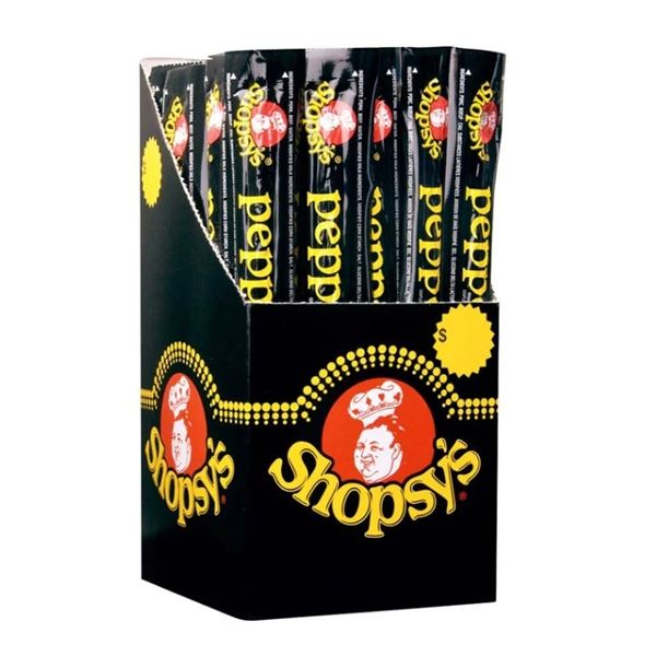 NEW BOX OF 40 SHOPSY'S PEPPERONI STICK 1KG