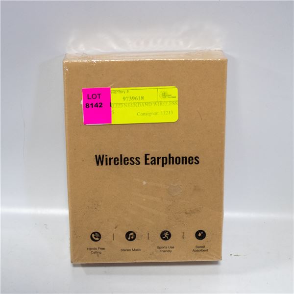 NEW SEALED NECKBAND WIRELESS EARBUDS
