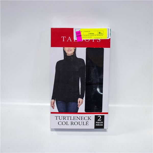 NEW TALBOTS 2 PACK OF WOMENS XL TURTLE NECKS
