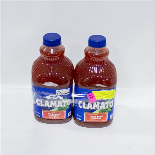 NEW PACK OF 2 X 1.89L MOTT'S CLAMATO COCKTAIL
