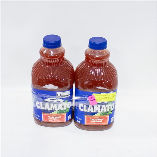 NEW PACK OF 2 X 1.89L MOTT'S CLAMATO COCKTAIL