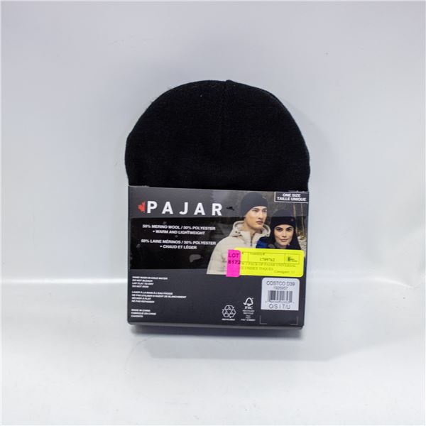NEW 3 PACK OF PAJAR UNIVERSAL SIZE UNISEX TOQUES