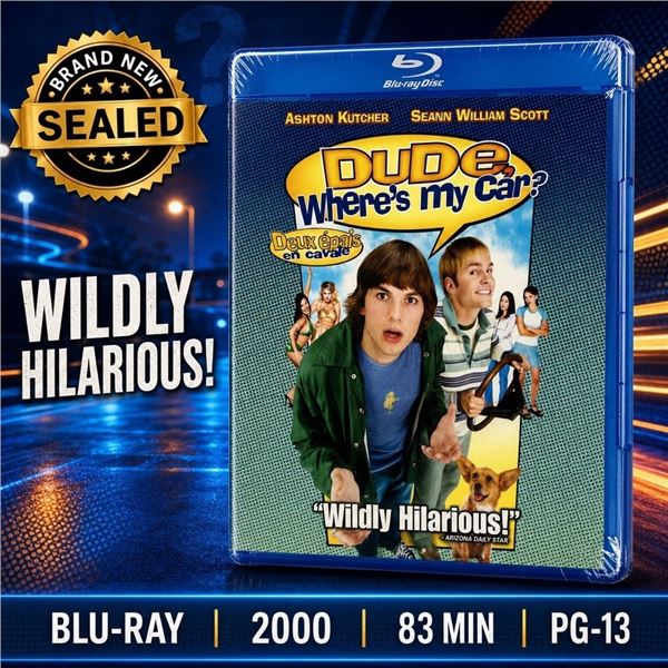 NEW BLU-RAY "DUDE, WHERE'S MY CAR?" 2000
